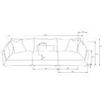 SASHA 3-PIECE UPHOLSTERED SOFA BARELY BLACK - Image 16