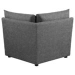 SASHA 6-PIECE UPHOLSTERED MODULAR SECTIONAL BARELY BLACK - Image 14