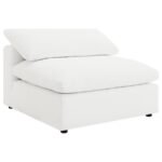 RALEIGH 5-PIECE BOUCLE UPHOLSTERED MODULAR SECTIONAL IVORY - Image 3