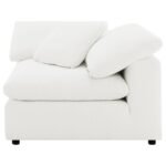 RALEIGH 5-PIECE BOUCLE UPHOLSTERED MODULAR SECTIONAL IVORY - Image 9