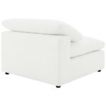 RALEIGH BOUCLE UPHOLSTERED ARMLESS CHAIR IVORY - Image 7