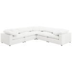 RALEIGH BOUCLE UPHOLSTERED ARMLESS CHAIR IVORY - Image 10