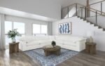 RALEIGH BOUCLE UPHOLSTERED ARMLESS CHAIR IVORY - Image 17
