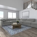 RALEIGH 6-PIECE BOUCLE UPHOLSTERED MODULAR SECTIONAL GREY