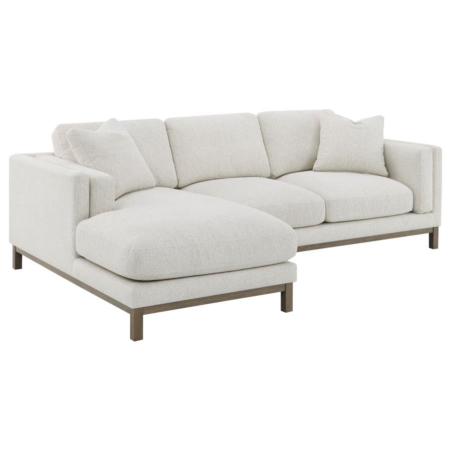 551777_02x900.jpg GENEVA BOUCLE UPHOLSTERED SECTIONAL CHAISE SOFA SAND - Image 1