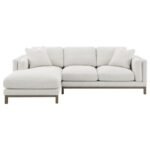 GENEVA BOUCLE UPHOLSTERED SECTIONAL CHAISE SOFA SAND - Image 3