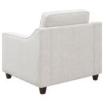 CHRISTINE 3-PIECE UPHOLSTERED SLOPED ARM SOFA SET BEIGE - Image 13