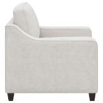 CHRISTINE 3-PIECE UPHOLSTERED SLOPED ARM SOFA SET BEIGE - Image 14