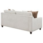 CHRISTINE UPHOLSTERED SLOPED ARM SOFA BEIGE - Image 7