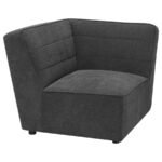 SUNNY 6-PIECE UPHOLSTERED MODULAR SECTIONAL SOFA CHARCOAL - Image 9