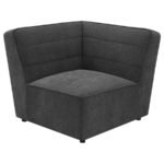 SUNNY 6-PIECE UPHOLSTERED MODULAR SECTIONAL SOFA CHARCOAL - Image 10
