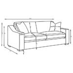 ASHLYN 3-PIECE UPHOLSTERED TRACK ARM SOFA SET SAND - Image 9