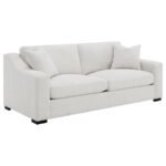 ASHLYN FABRIC UPHOLSTERED TRACK ARM SOFA SAND
