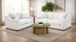 ASHLYN FABRIC UPHOLSTERED TRACK ARM SOFA SAND - Image 11