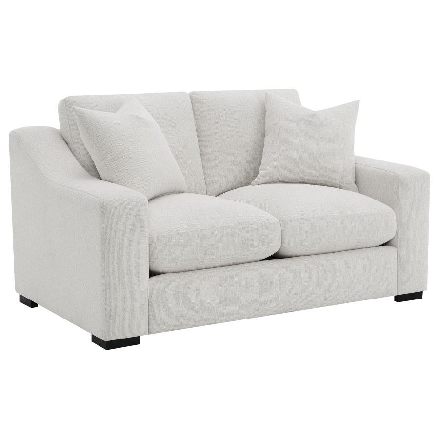 552092_02x900.jpg ASHLYN FABRIC UPHOLSTERED TRACK ARM LOVESEAT SAND - Image 1