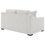 ASHLYN FABRIC UPHOLSTERED TRACK ARM LOVESEAT SAND - Image 7