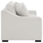ASHLYN FABRIC UPHOLSTERED TRACK ARM LOVESEAT SAND - Image 8