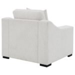 ASHLYN FABRIC UPHOLSTERED TRACK ARM ACCENT CHAIR SAND - Image 7