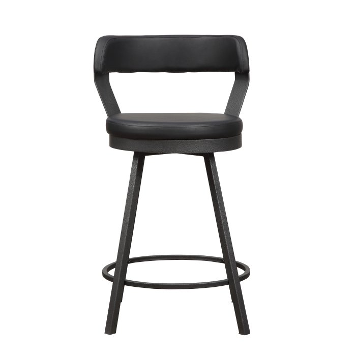 5566-24BK_noBG_front__l.jpg 5566-24BK3A Swivel?Counter?Height Chair - Image 1