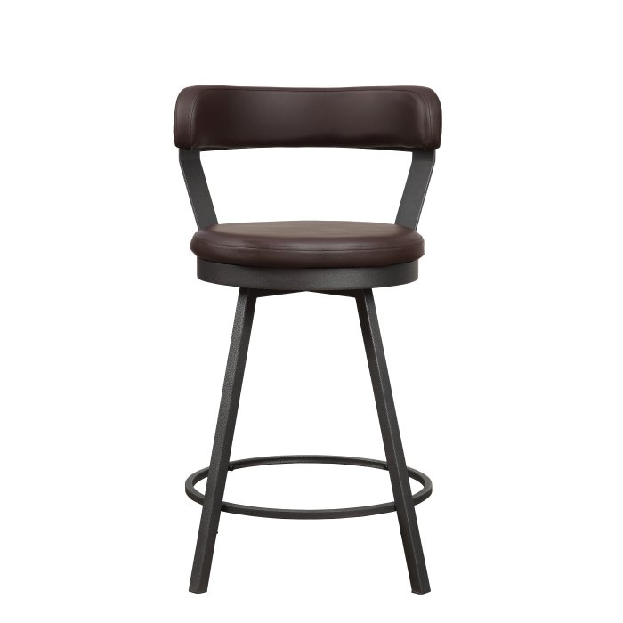 5566-24BR_noBG_front__l.jpg 5566-24BR3A Swivel?Counter?Height Chair - Image 1
