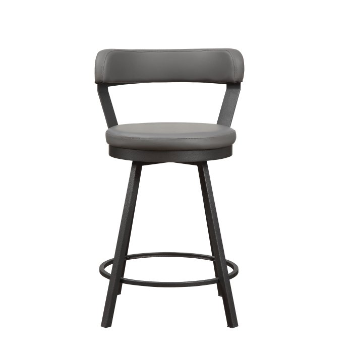 5566-24GY_noBG_front__l.jpg 5566-24GY3A Swivel?Counter?Height Chair - Image 1