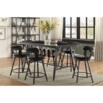 5566-36* Counter Height Table, Glass Insert - Image 6