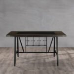 5566-36* Counter Height Table, Glass Insert - Image 4