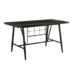 5566-36* Counter Height Table, Glass Insert - Image 2
