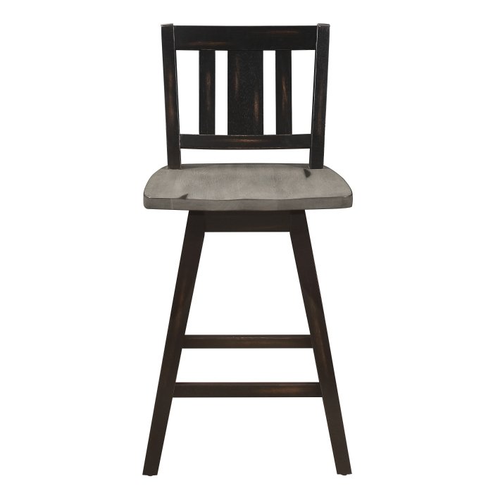 5602-24BKS2_noBG_front__l.jpg 5602-24BKS2 Swivel Counter Height Chair - Image 1
