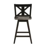 5602-24BK Swivel Counter Height Chair, Black - Image 3