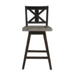 5602-24BK Swivel Counter Height Chair, Black