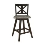5602-24BK Swivel Counter Height Chair, Black - Image 4