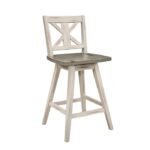 5602-24WT Swivel Counter Height Chair, White - Image 2