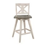 5602-24WT Swivel Counter Height Chair, White - Image 3