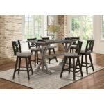 5602-24BK Swivel Counter Height Chair, Black - Image 5