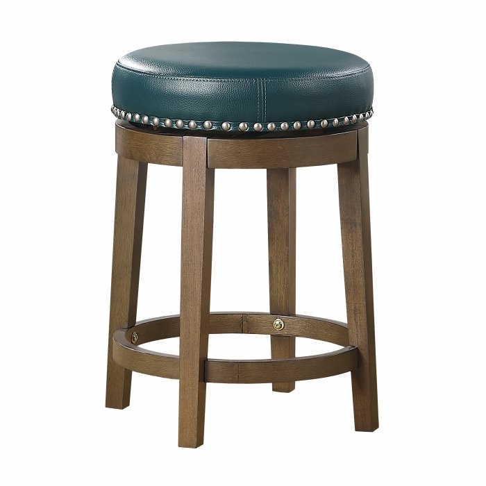 5681GEN-24_noBG__l.jpg 5681GEN-24 Round Swivel Counter Height Stool, Green - Image 1