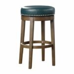 5681GEN-29 Round Swivel Pub Height Stool, Green