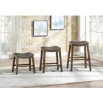 5682GRY-18 18 Dining Stool, Gray - Image 3