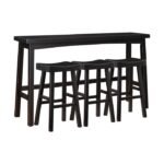 5687BLK-424P 4-Piece Pack Pub Height Set