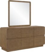 Adagio Solid Wood And Oak Veneer Framed Mirror - Image 5
