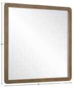 Adagio Solid Wood And Oak Veneer Framed Mirror - Image 7