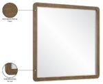 Adagio Solid Wood And Oak Veneer Framed Mirror - Image 8