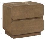 Adagio Solid Wood And Oak Veneer Nightstand - Image 9