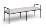 Axis Linen Textured Fabric Upholstered Bench