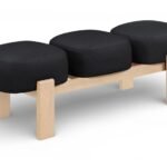 Woodcrest Vegan Leather Upholstered Bench
