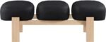 Woodcrest Vegan Leather Upholstered Bench - Image 5