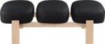 Woodcrest Vegan Leather Upholstered Bench - Image 6