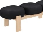 Woodcrest Vegan Leather Upholstered Bench - Image 9