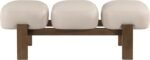 Woodcrest Vegan Leather Upholstered Bench - Image 5