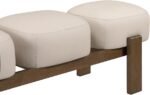 Woodcrest Vegan Leather Upholstered Bench - Image 8